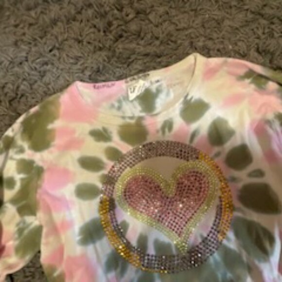 Girls Tye Dye 3/4 Lemon Shirt - Picture 5 of 5